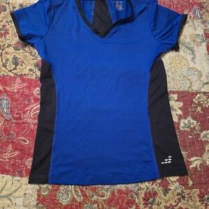 BCG Vivid Blue and Black Short Sleeve Tee